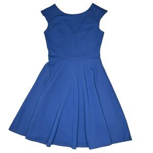 Un Deux Trois Textured Cap Sleeve Dress